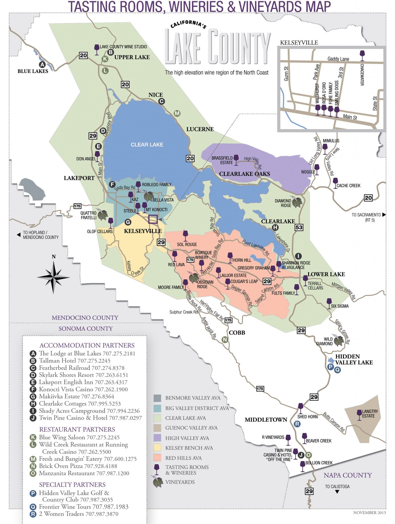 Lake County Appellations Map Norcalvineyards